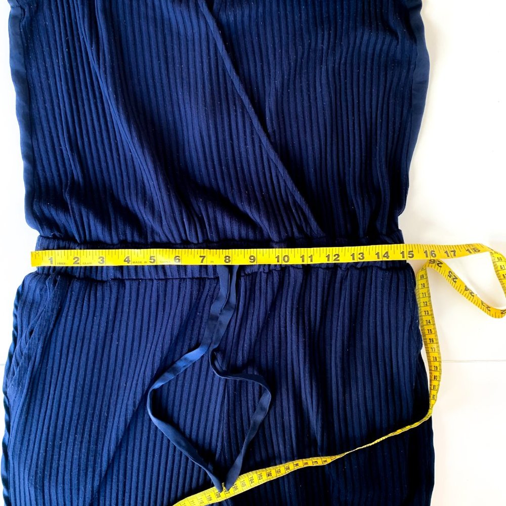anthropologie navy juniper jumpsuit w/pockets M - Picture 7 of 9